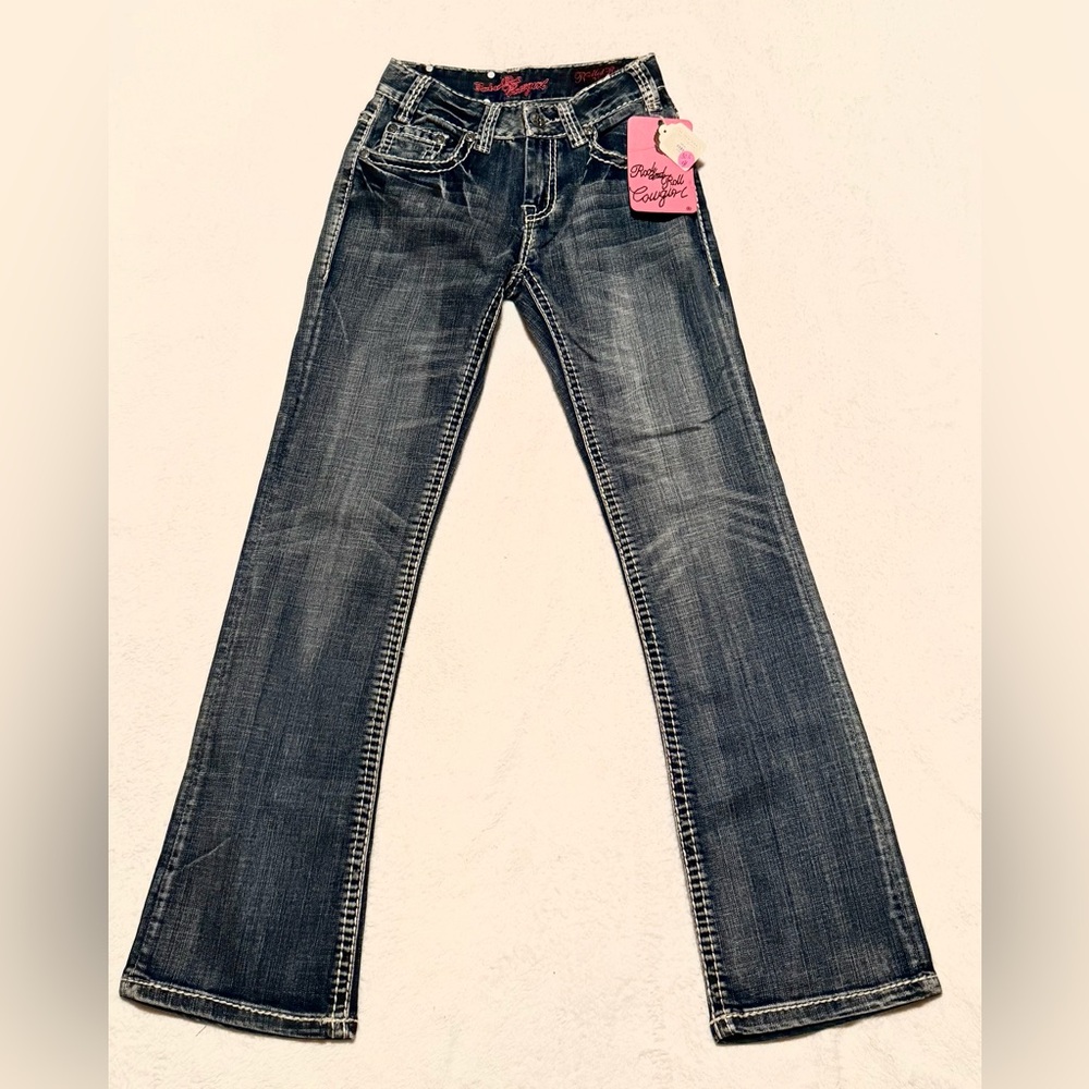 Rock & Roll Cowgirl Medium Rise Boot Cut Jeans - Picture 2 of 5